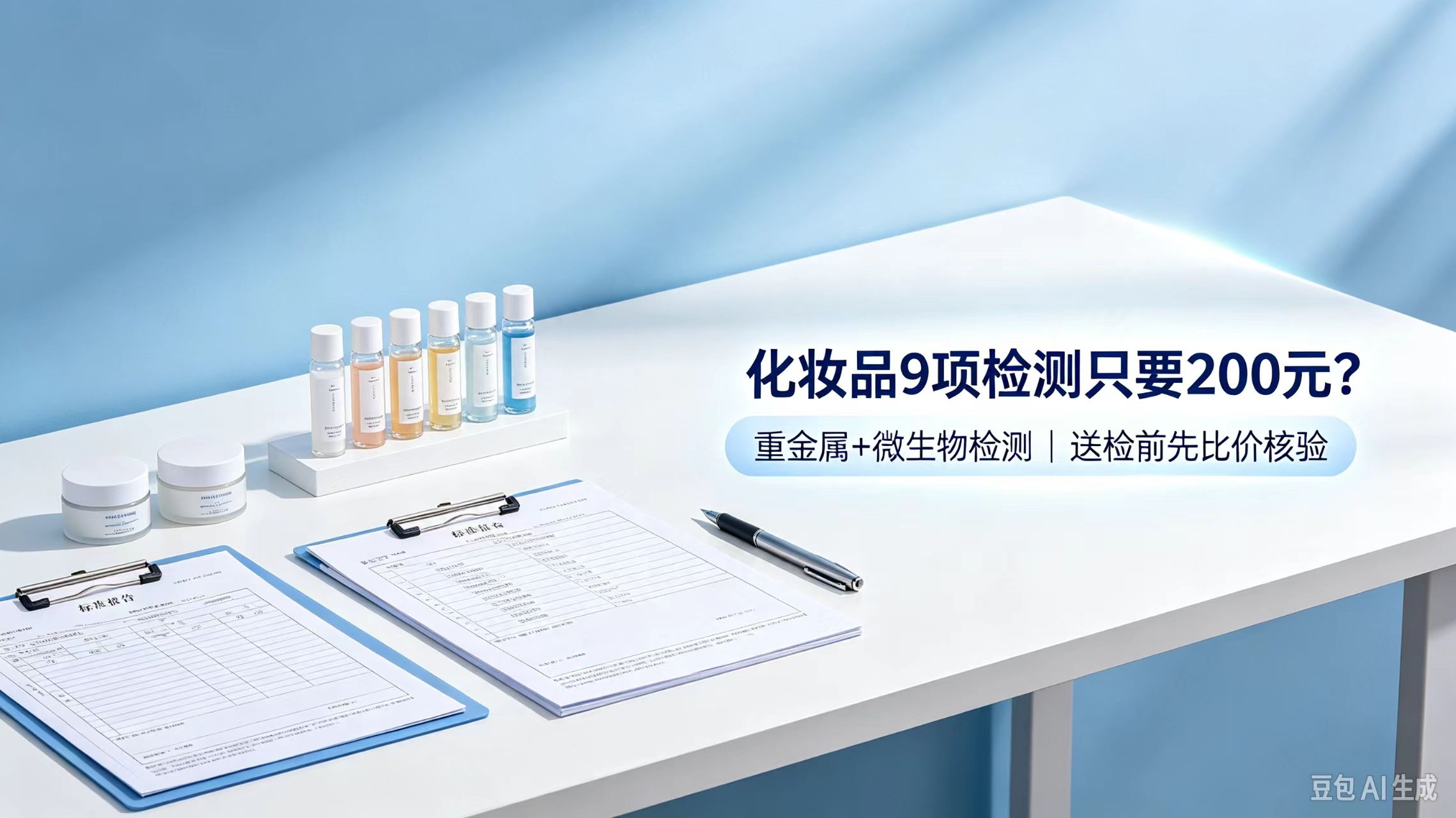 化妆品常规9项，重金属+微生物检测只要200元！比价选机构，